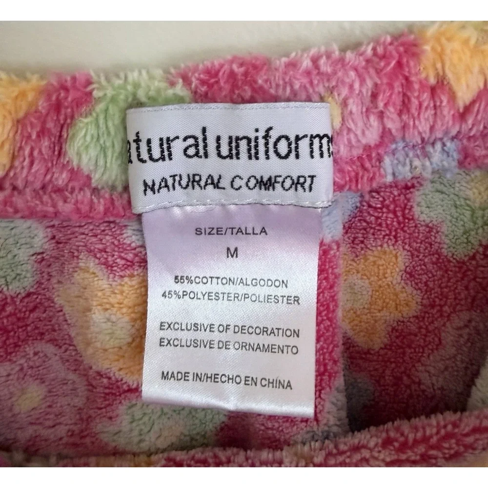 Natural Uniforms Floral Print Towel Wrap Coverup Boho Hippie Beach Medium